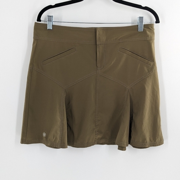 Athleta All Terrain olive green skirt size 8 - Picture 1 of 4